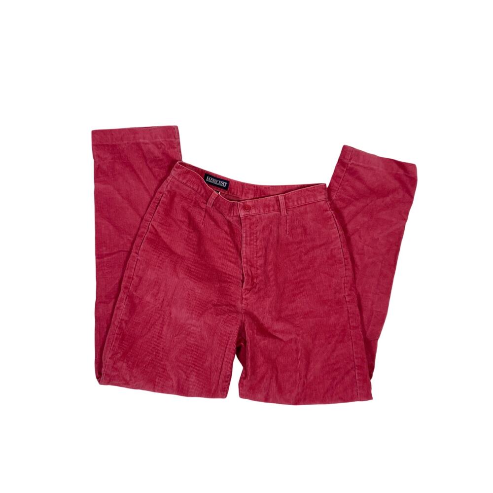 Vintage Pink Corduroy Pants Women’s 6/S – Y2K Trendy Cotton Wool Blend Trousers